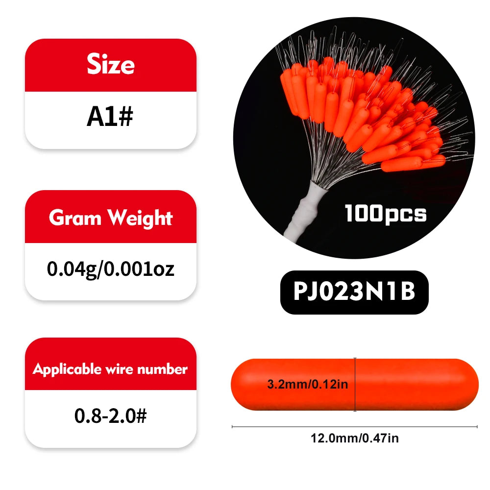 Nova Rubber Bobber Stoppers – Bulk Oval Float Stops for Slip Bobber Rigs (100pc) B 1 Nova Fishing & Outdoors