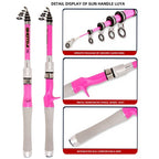 Nova Women’s All-Season Telescopic Fishing Rod – Lightweight Carbon Fiber Spinning & Casting Pole Nova Fishing & Outdoors