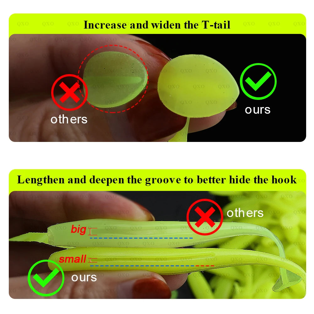 Nova Elite Series T-Tail Soft Fishing Lures – Realistic Silicone Swimbaits for All-Season Fishing Nova Fishing & Outdoors