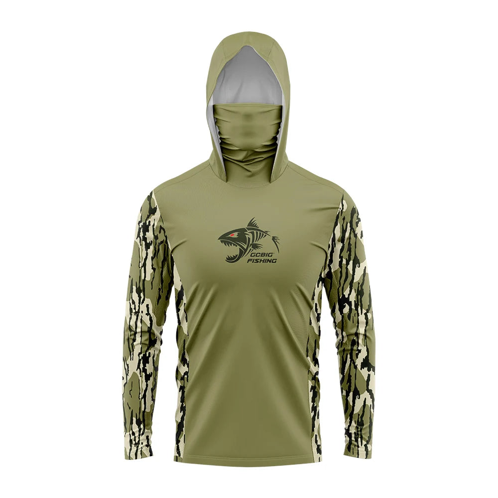 Nova Men’s Performance Fishing Hoodie UPF 50+ Quick-Dry Sun Protection Shirt with Built-In Face Mask 6 Nova Fishing & Outdoors