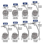 Nova Spin Drop Shot Hooks – EWG Swivel Hooks for Tangle-Free Bass Rigs (10-Pack)