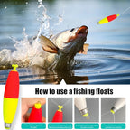 Nova Weighted Snap-On Corks – EVA Foam Peg Floats for Crappie & Panfish (12-Pack)