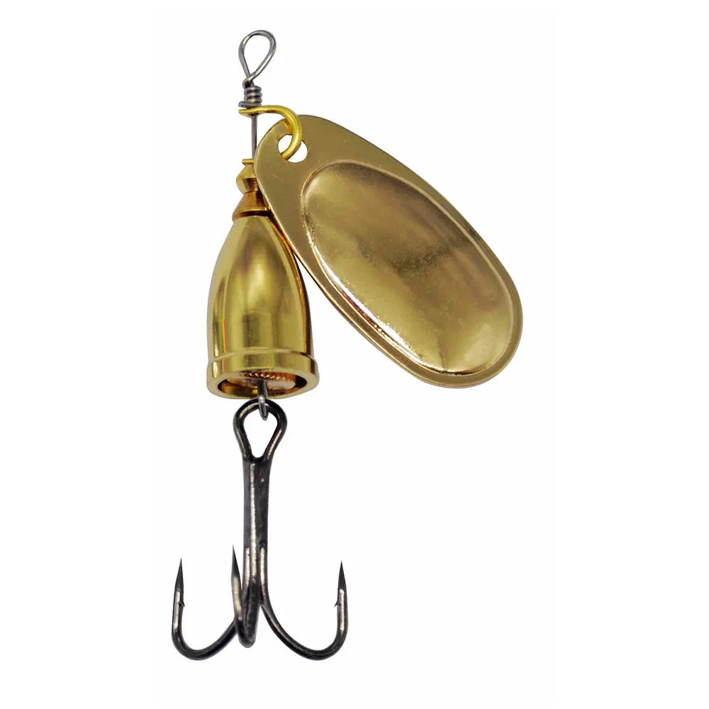 8g Copper Bell Sonic Spinner Bait with Rotating Metal Sequins Gold 8g Nova Fishing & Outdoors