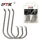 Nova Octopus Circle Hooks – Chemically Sharpened Carbon Steel Bait Hooks (50pc / 25pc)