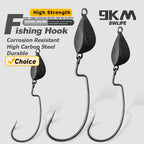 Nova EWG Jig Head Hooks – Weedless Wide Gap Offset Heads for Texas Rigs (10/20-Pack)
