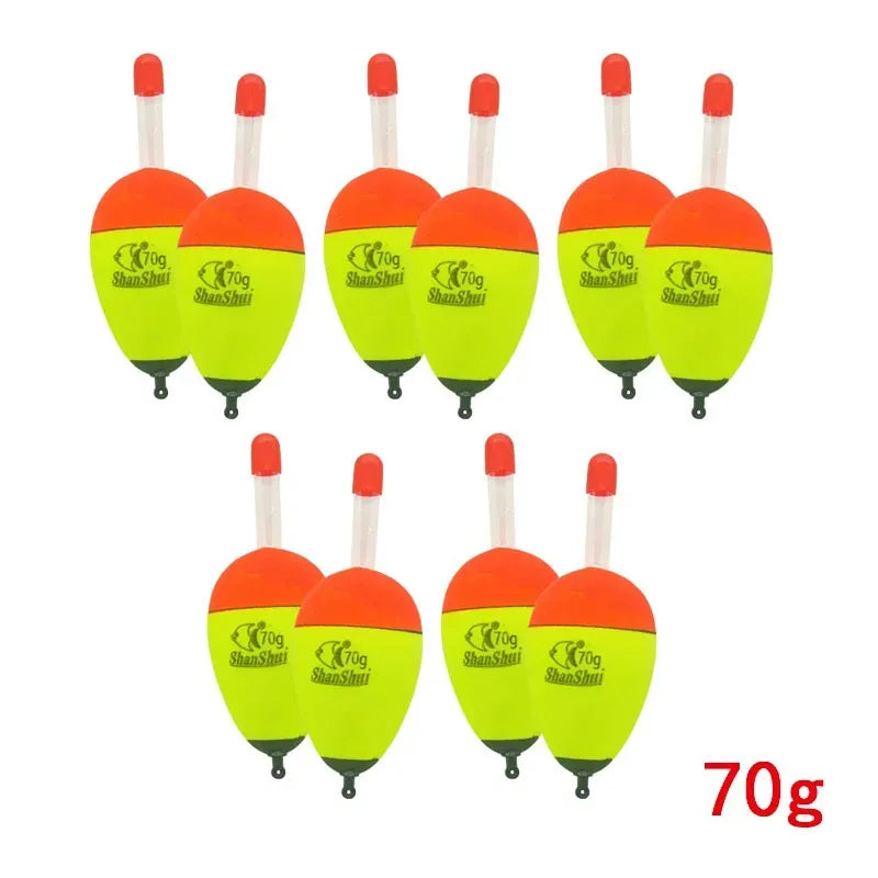 Hard-Body EVA Foam Floats – 10-Pack for Salt & Freshwater 10pcs Yellow 70g Nova Fishing & Outdoors