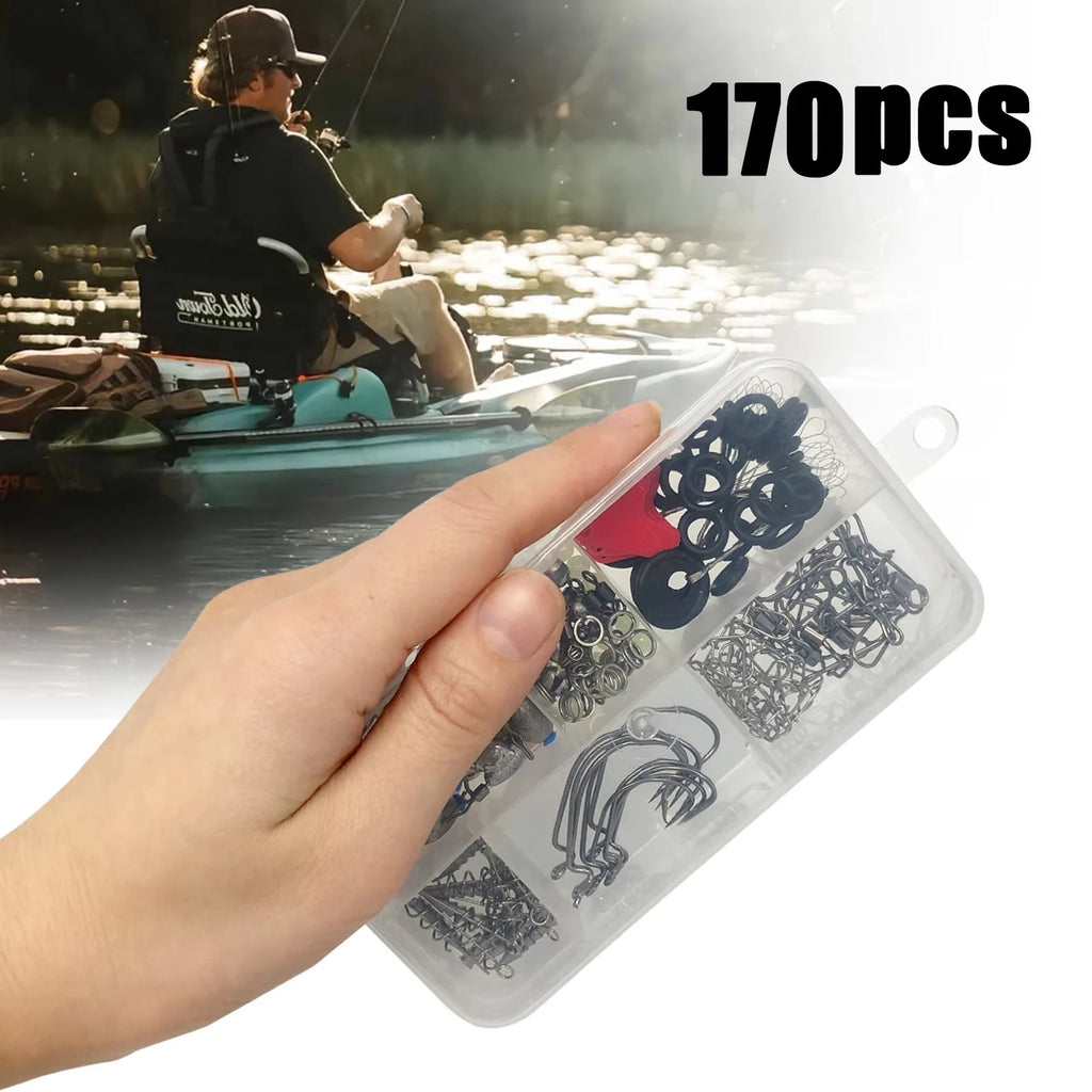 Nova Professional All-In-One Fishing Tackle Kit – 410-Piece Organizer with Hooks, Sinkers & Swivels Nova Fishing & Outdoors