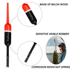Nova Balsa Slip Bobbers – Spring Vertical Floats for Crappie, Panfish & Walleye (5-Pack)