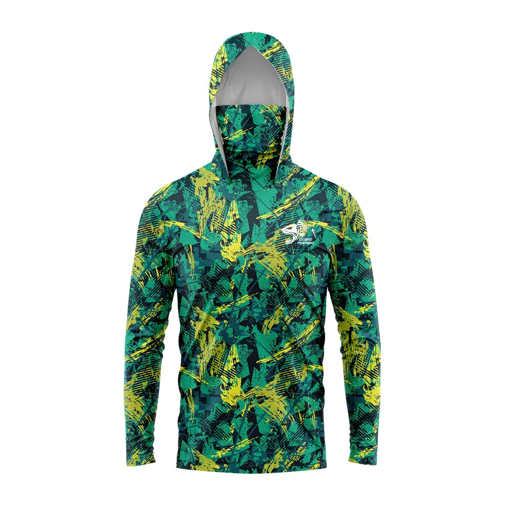Nova Men’s Performance Fishing Hoodie UPF 50+ Quick-Dry Sun Protection Shirt with Built-In Face Mask 8 Nova Fishing & Outdoors