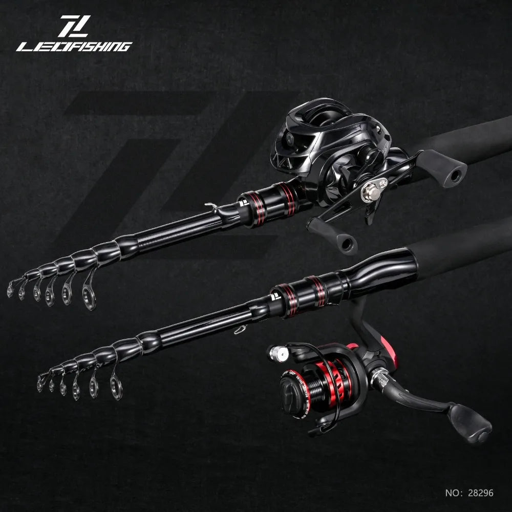 2025 Telescopic Fishing Rod Full Kits Casting Rod Ultra Short Feeder Rod Combo Carbon 1.5m-2.1m Fishing Pole Fishing Nova Fishing & Outdoors