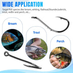 Nova Octopus Baitholder Hooks – 2X Sharp Barbed Beak Hooks, Closed Eye Saltwater (50pc)