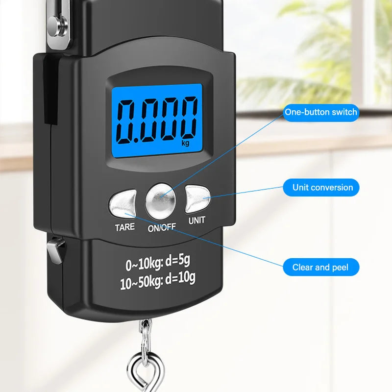 Nova Pro-Digital Hanging Scale with Retractable Measuring Tape Nova Fishing & Outdoors