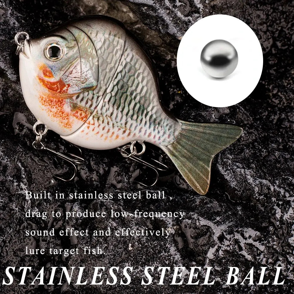 Nova Single-Jointed Glide Bait - Hard Body Sunfish Swimbait for Bass & Pike - 9cm, 34.5g, Slow Sinking