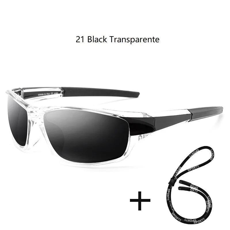 Nova Sport Polarized Sunglasses for Men and Women Driving Hiking Marine Fishing Glasses 21 Black Transparent Nova Fishing & Outdoors