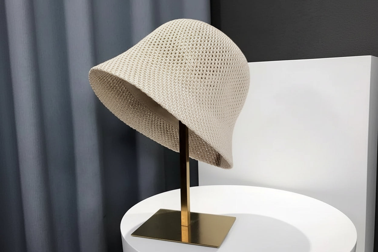 Nova Wide Brim Fishing Hat – Breathable Bucket Cap with Adjustable Paracord Beige Nova Fishing & Outdoors