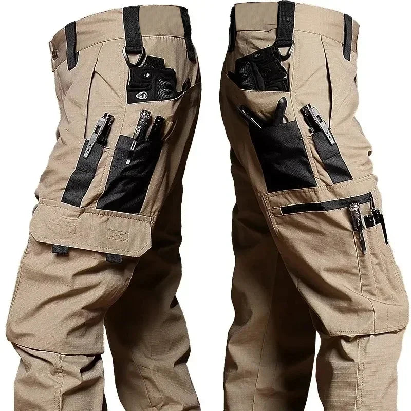Waterproof Cargo Pants for Hiking & Tactical Work khaki Nova Fishing & Outdoors