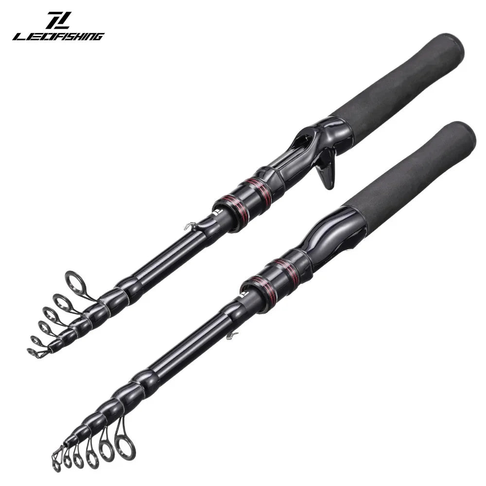 2025 Telescopic Fishing Rod Full Kits Casting Rod Ultra Short Feeder Rod Combo Carbon 1.5m-2.1m Fishing Pole Fishing Nova Fishing & Outdoors
