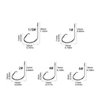 Nova Barbed Catfish Hooks – Circle Hook Assortment Box, Sizes 1/0–5/0, High Carbon Steel (50pc)