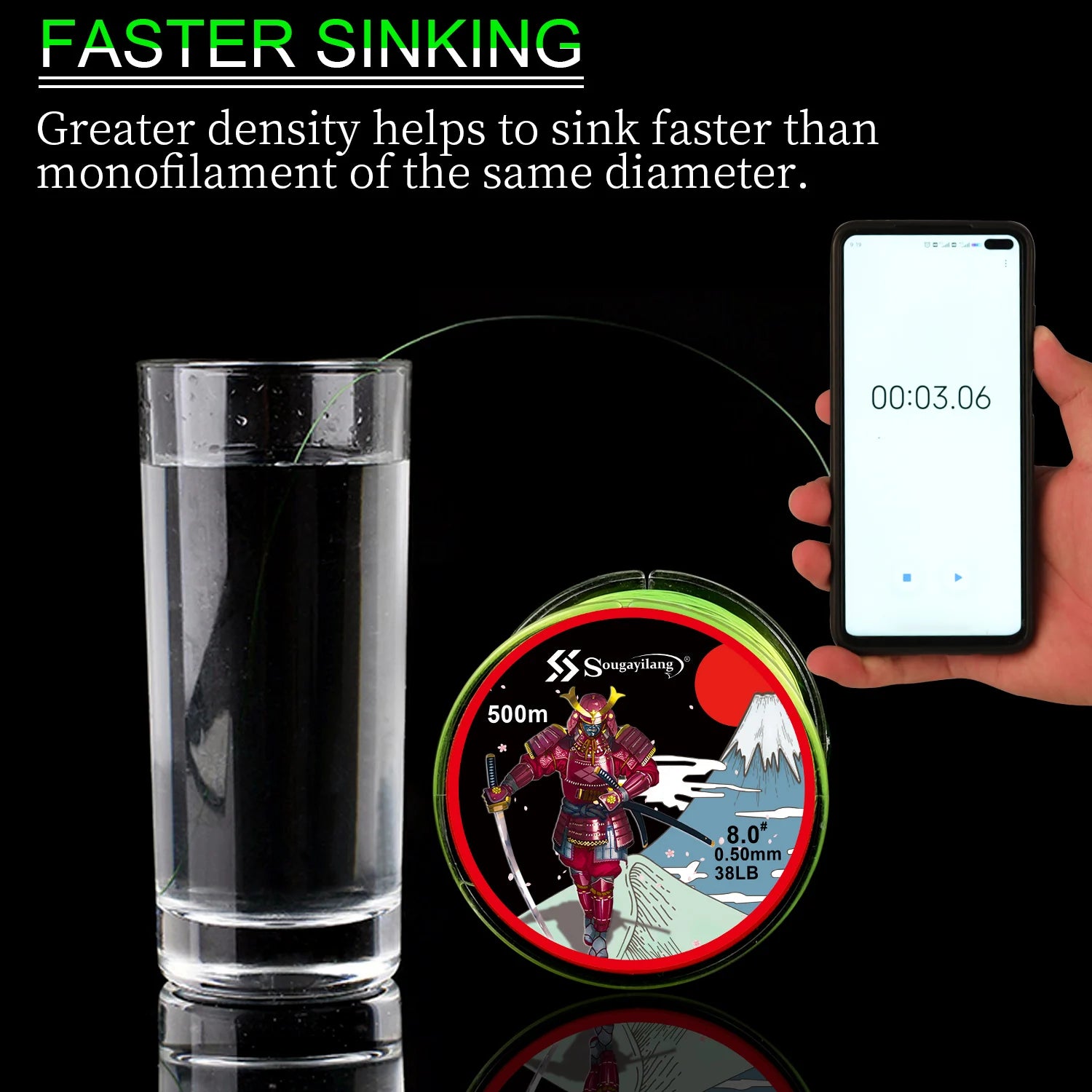 Nova 500M Japanese Nylon Fishing Line - Floating Monofilament for Bass & Topwater - High Strength Nova Fishing & Outdoors