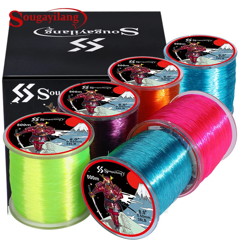 Nova 500M Japanese Nylon Fishing Line - Floating Monofilament for Bass & Topwater - High Strength Nova Fishing & Outdoors