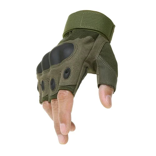 Magnetic Quick-Release Fingerless Fishing Gloves with Anti-Puncture Palm green Nova Fishing & Outdoors