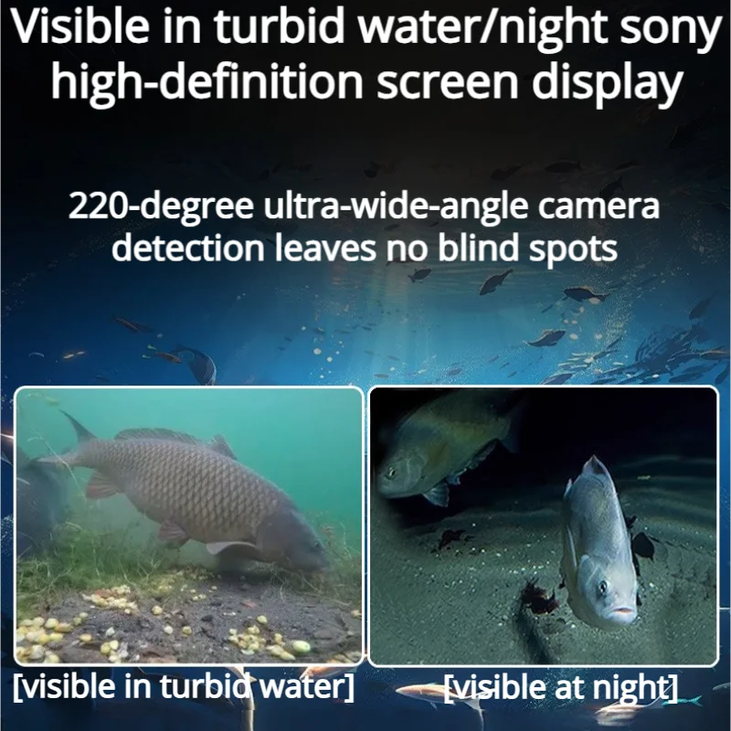 4.3" HD Portable Underwater Fishing Camera with IR Night Vision – Waterproof Depth Finder for Ice, Lake, & Boat Nova Fishing & Outdoors