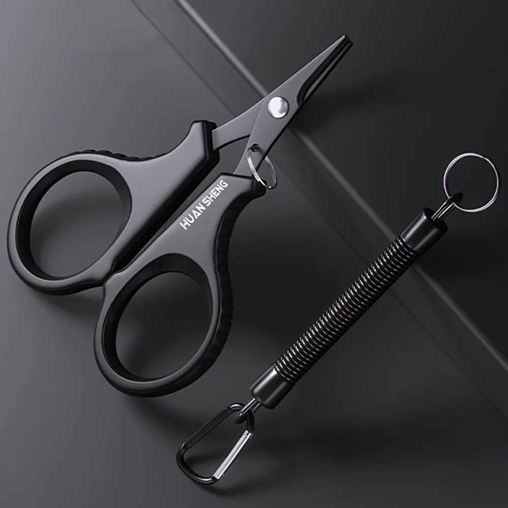 Titanium Coating Stainless Steel Fishing Scissors Plier – PE Braid Line Cutter Nova Fishing & Outdoors