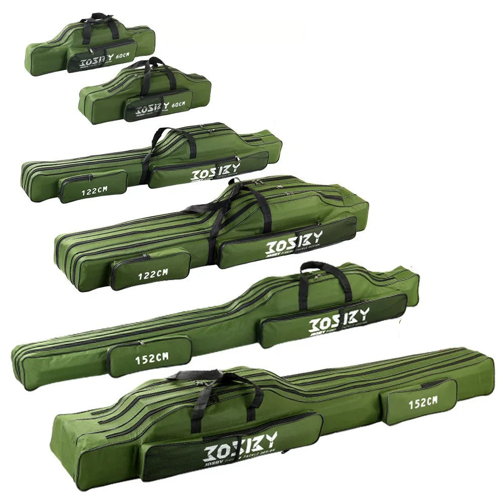 Nova Multi-Purpose Oxford Cloth Foldable Fishing Rod Bag Tools Carrier Case 60-180CM Green Nova Fishing & Outdoors