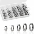 Nova Split Rings Bulk Pack – High-Strength Stainless Lure Connectors, 5 Sizes (200/250pc) Nova Fishing & Outdoors