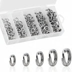 Nova Split Rings Bulk Pack – High-Strength Stainless Lure Connectors, 5 Sizes (200/250pc) Nova Fishing & Outdoors