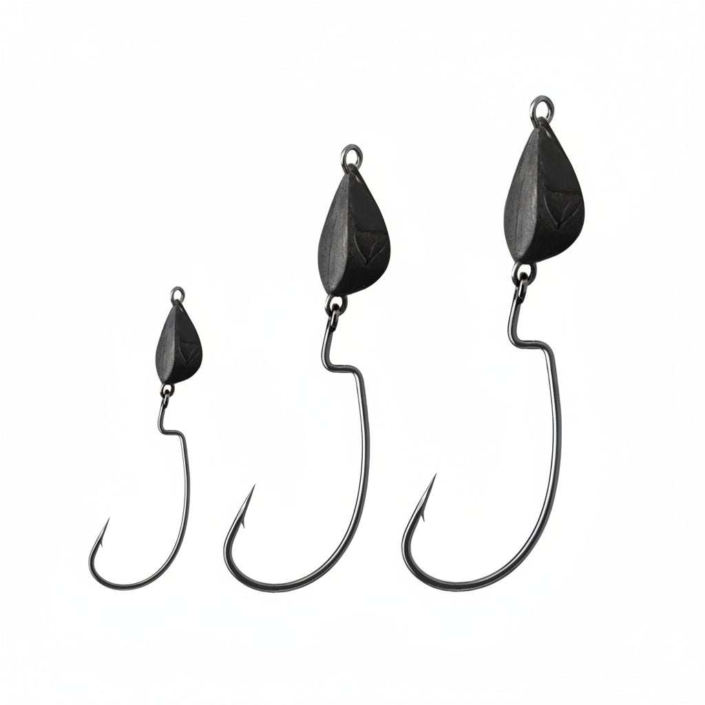 Nova EWG Jig Head Hooks – Weedless Wide Gap Offset Heads for Texas Rigs (10/20-Pack) Nova Fishing & Outdoors