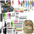 Nova 411-Piece Lure Kit – Complete Tackle Box for Trout, Pike & Bass W Bag Nova Fishing & Outdoors