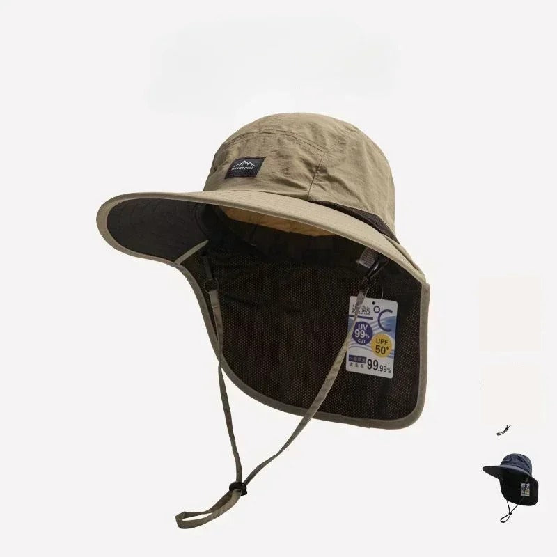 Wide Brim Fishing Hat with Neck Flap – Quick-Dry Bucket Hat Nova Fishing & Outdoors