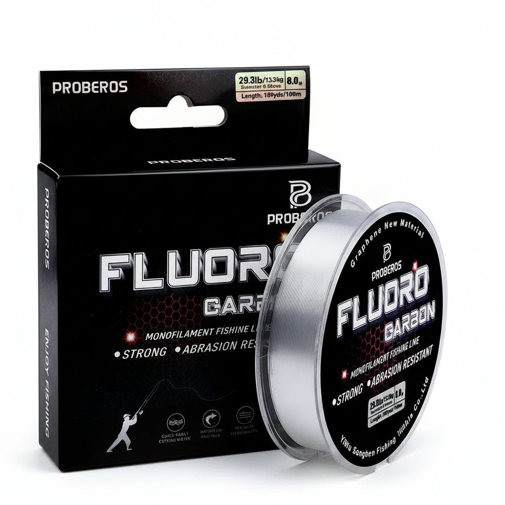 Nova 100M Fluorocarbon Sinking Leader Line – Invisible, Abrasion-Resistant Nova Fishing & Outdoors