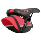 Waterproof Nylon Bike Seat Bag – Compact Saddle Storage Pouch red Nova Fishing & Outdoors