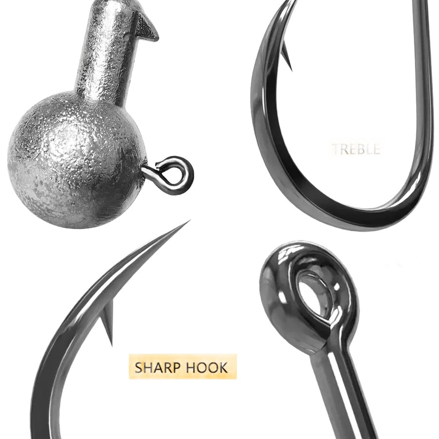 Jig Head Hook Assortment – 1g to 28g Weights for Soft Plastics Nova Fishing & Outdoors