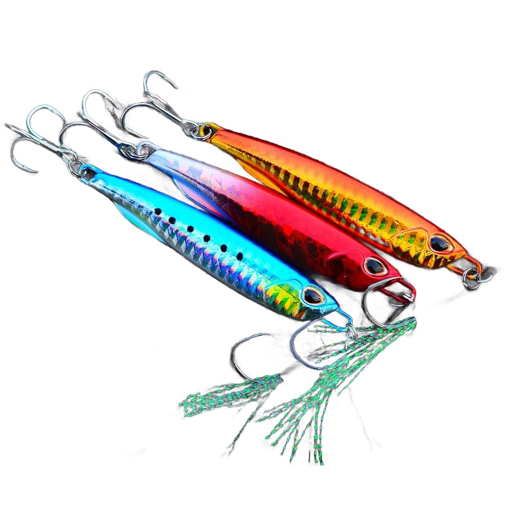 Baitcaster Practice Plug Set – 10-60g Metal Jigs for Casting Drills Nova Fishing & Outdoors
