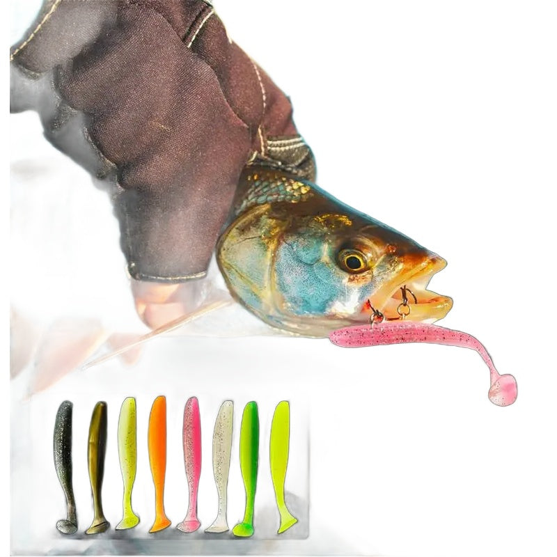 Soft Plastic Worm Lure Assortment Kit – 15/30/50pc Silicone Bass Baits Nova Fishing & Outdoors