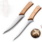 Fish Fillet Knife with Stainless Steel Blade & Wooden Handle Nova Fishing & Outdoors