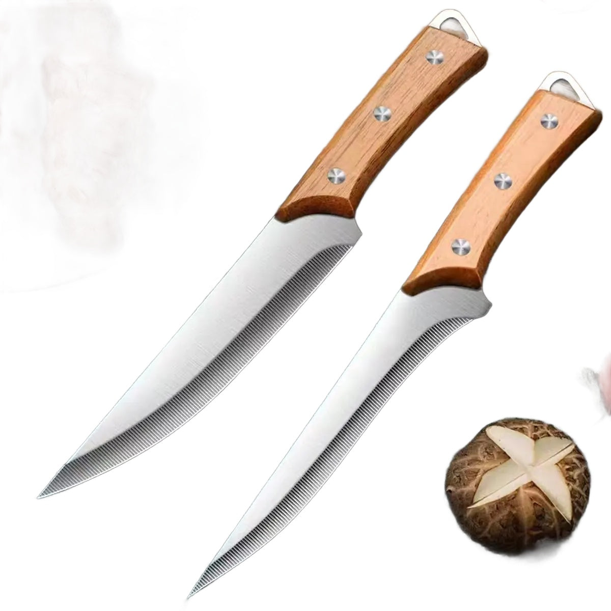 Fish Fillet Knife with Stainless Steel Blade & Wooden Handle Nova Fishing & Outdoors