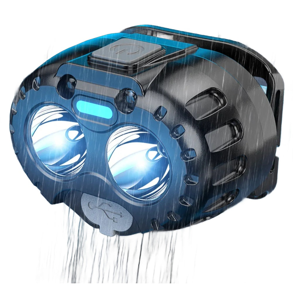Gesture Control LED Headlamp – 250 Lumens, IPX4 Waterproof, USB Rechargeable Nova Fishing & Outdoors