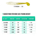 High-Elasticity T-Tail Worms – Realistic Silicone Bass Lures Nova Fishing & Outdoors