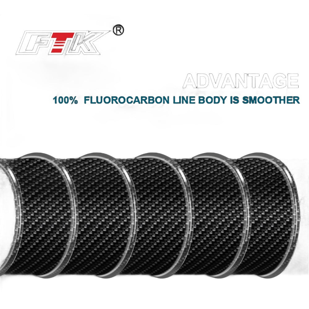 FTK 100m Fluorocarbon Leader Line – 4.13–34.32 lb Test Nova Fishing & Outdoors