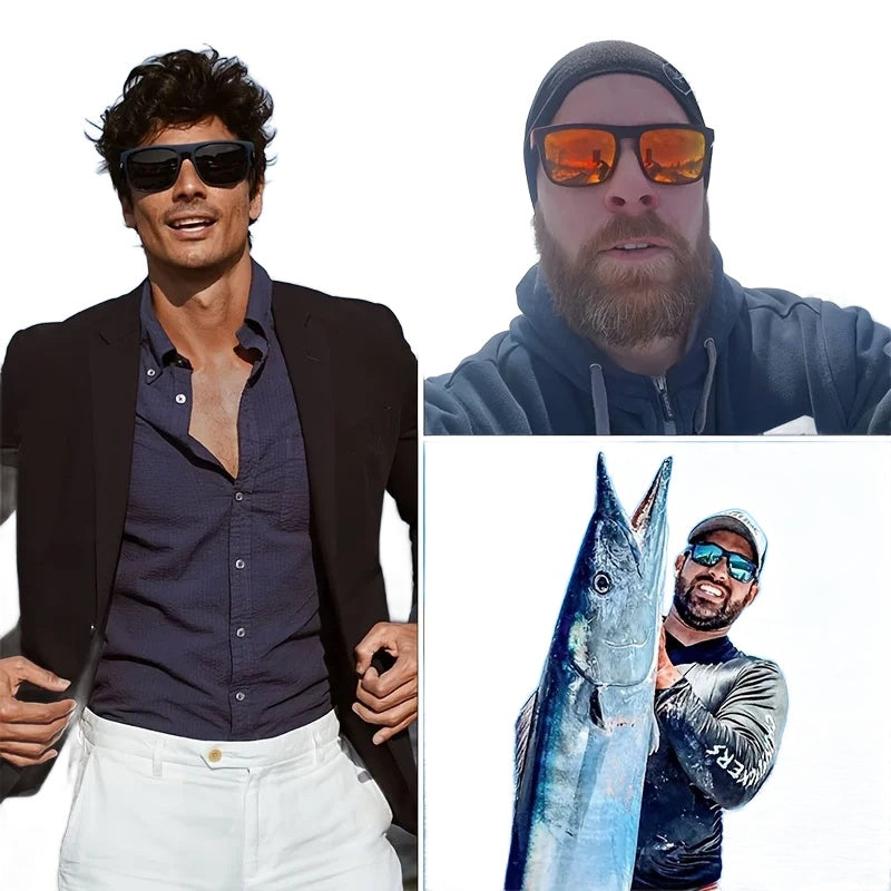 Polarized Square Sunglasses for Fishing & Driving – Men & Women - Square Frame Nova Fishing & Outdoors