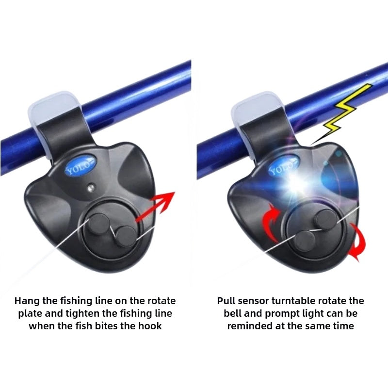 Clip-On Fishing Rod Line Alarm – Adjustable Sensitivity Bite Alert Nova Fishing & Outdoors